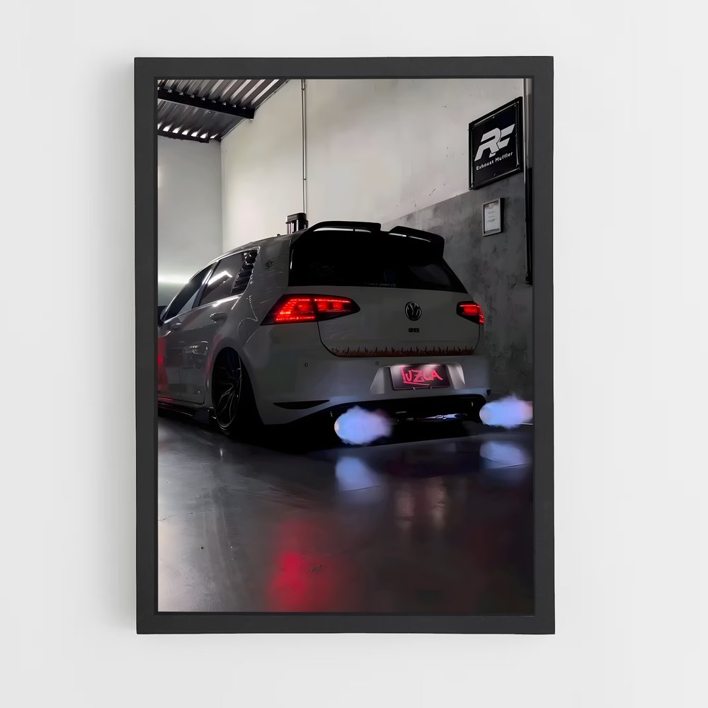 Poster Lumières de Garage – affiche Volkswagen (vue 2)